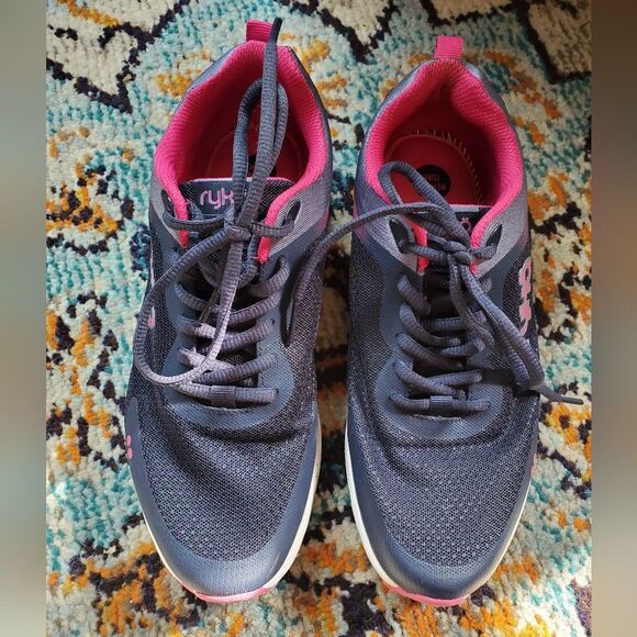 Ryka Memory Foam Mesh Walking Sneakers - Sky Walk Rush size 8W - Picture 2 of 11